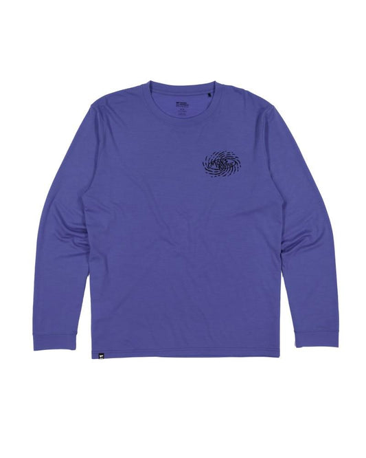 Icon Merino LS - Mountain Mad - Mens - blue dusk 1