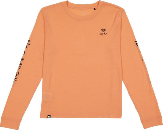 Icon Merino LS - No Bad Things -  Womens - punch 1