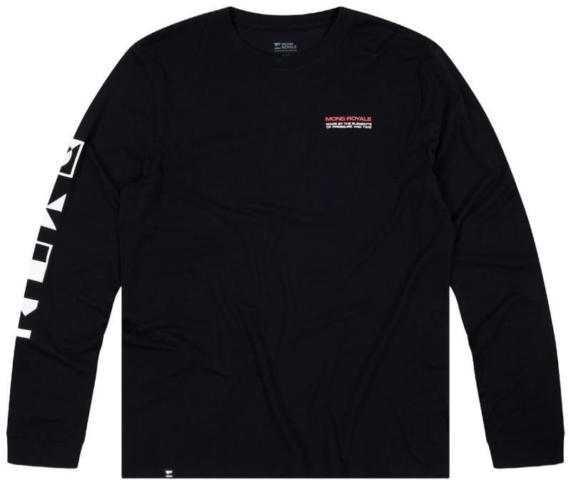 Icon Merino LS - Stripe - Mens - black 1