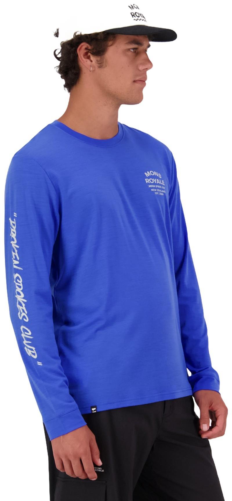 Icon Merino LS - Stripe - Mens - ultramarine 1