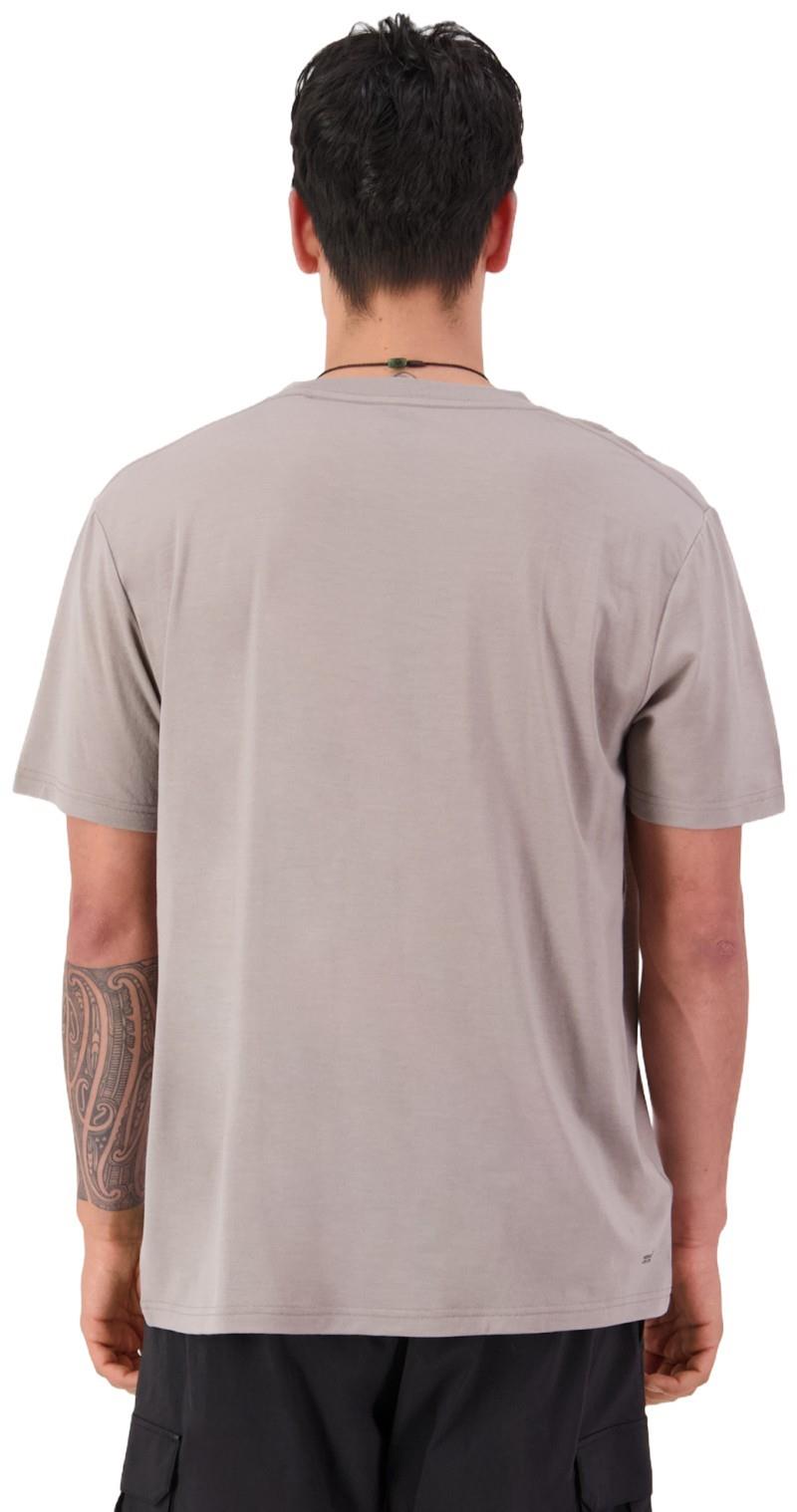 Icon Merino T-Shirt - Brand Lock Up - Mens - cinder 1