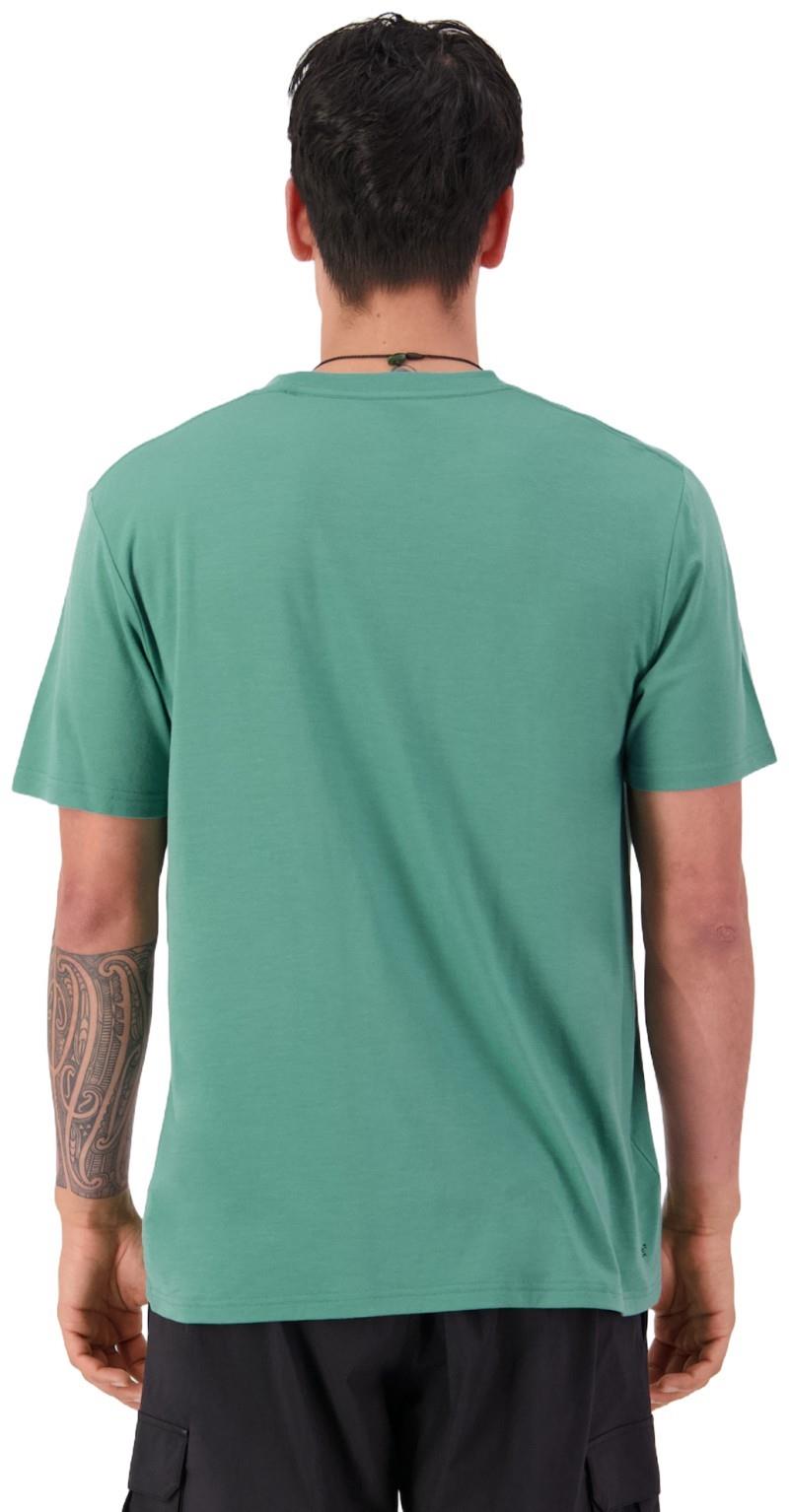 Icon Merino T-Shirt - Brand Lock Up - Mens - deep jade 1