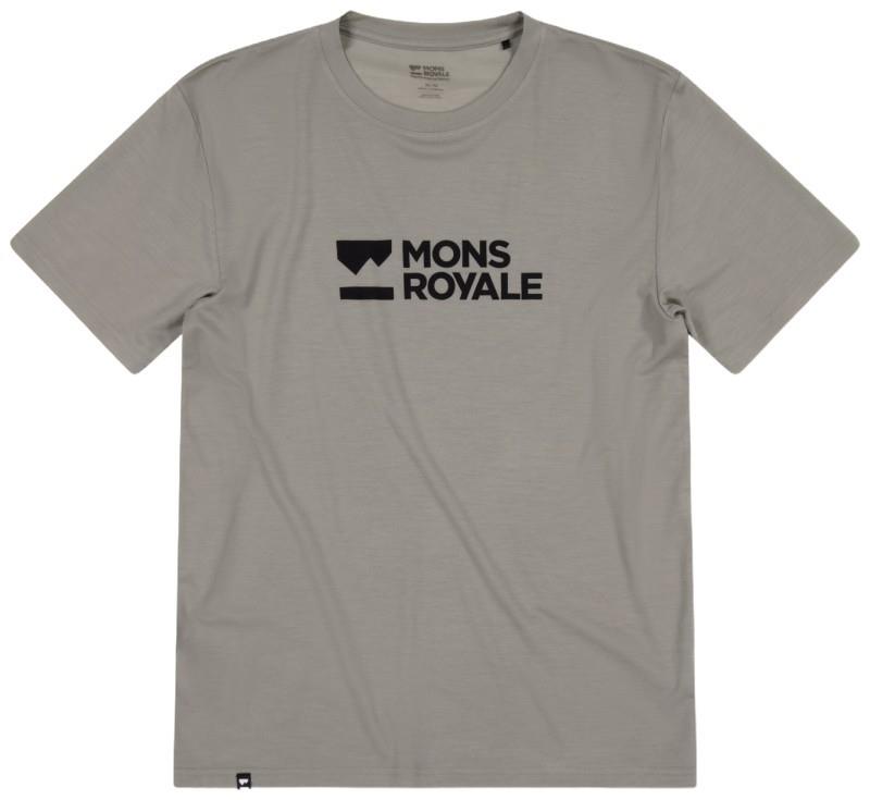 Icon Merino T-Shirt - Brand Lock Up - Mens - dried sage 1