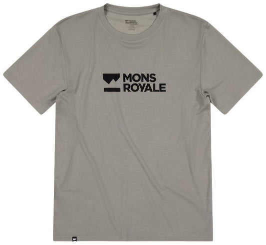 Icon Merino T-Shirt - Brand Lock Up - Mens - dried sage 1