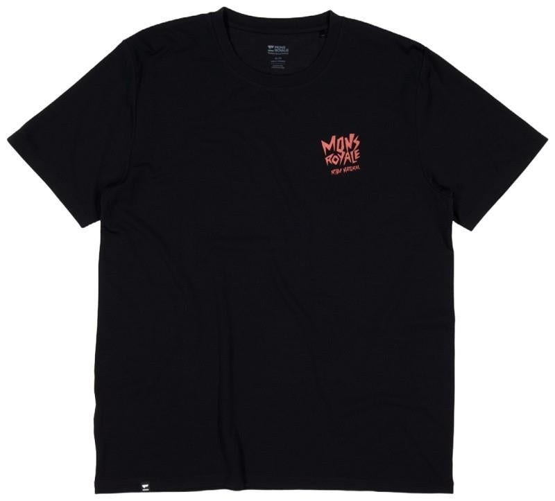 Icon Merino T-Shirt - Mountain Mad Orange - Mens - black 1