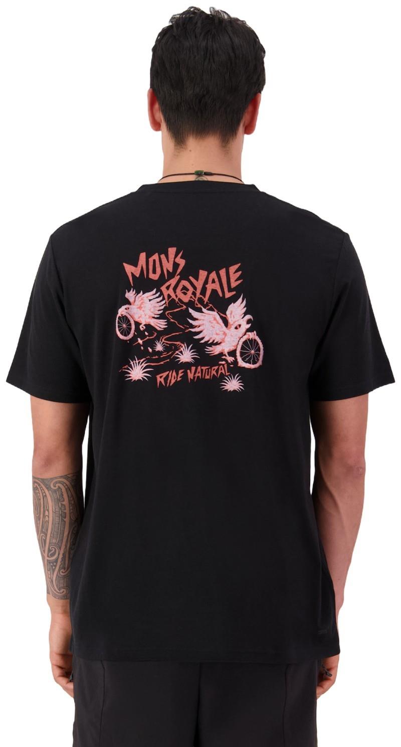 Icon Merino T-Shirt - Mountain Mad Orange - Mens - black 1