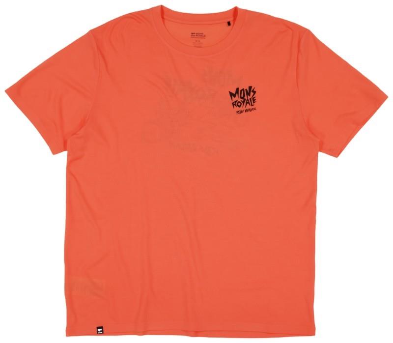 Icon Merino T-Shirt - Mountain Mad Orange - Mens - sun orange 1