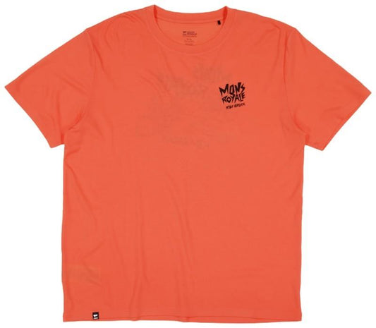 Icon Merino T-Shirt - Mountain Mad Orange - Mens - sun orange 1