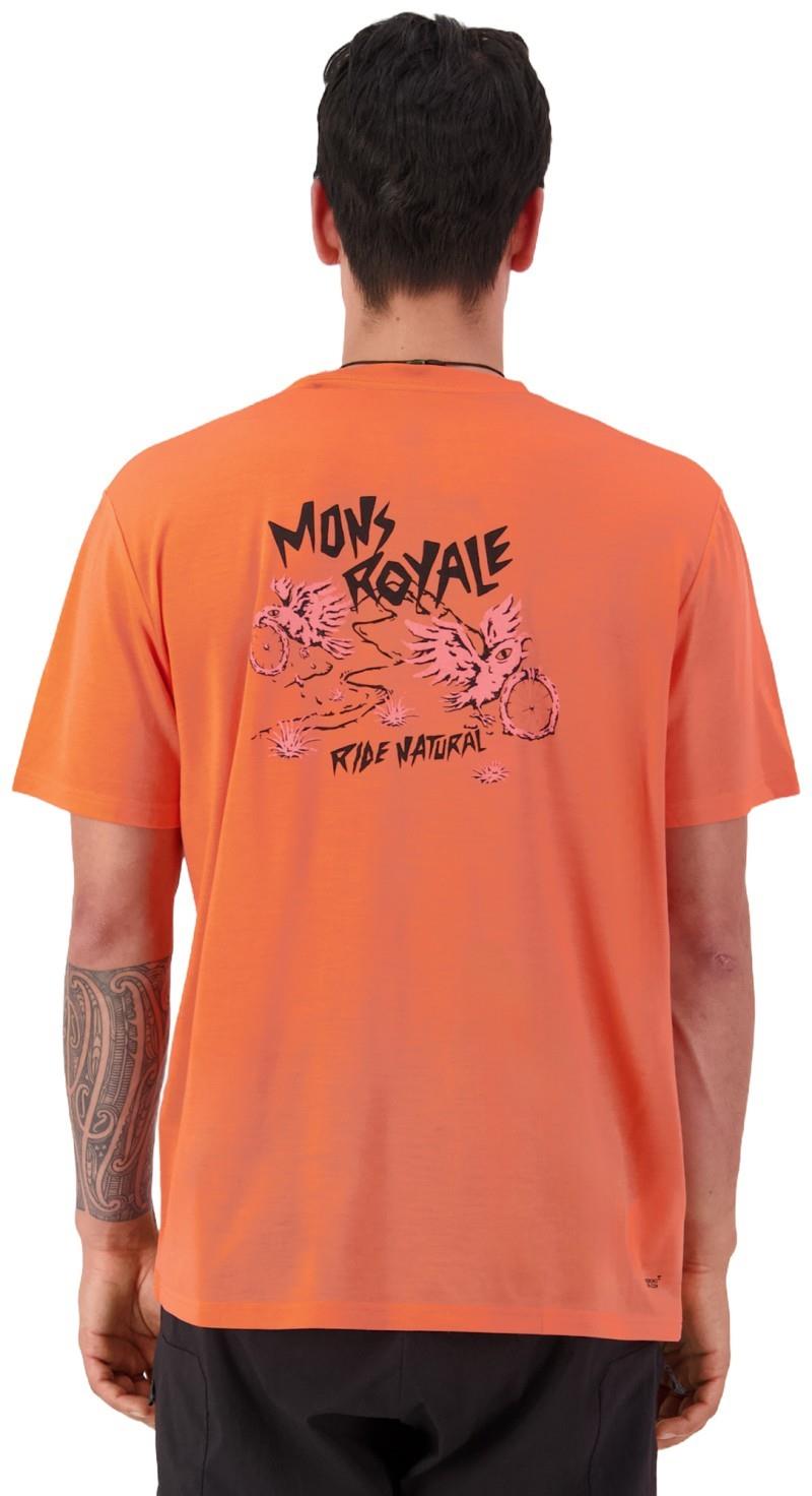 Icon Merino T-Shirt - Mountain Mad Orange - Mens - sun orange 1