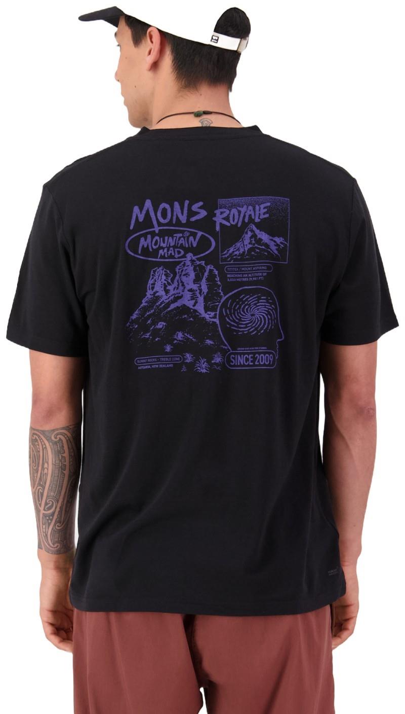 Icon Merino T-Shirt - Mountain Mad - Mens - black 1