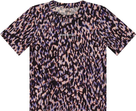 Icon Merino T-Shirt - Printed - Womens - rock leopard 1