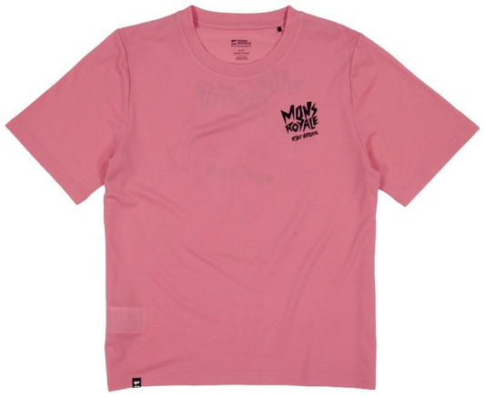 Icon Merino T-Shirt - Ride Natural - Womens - flamingo 1