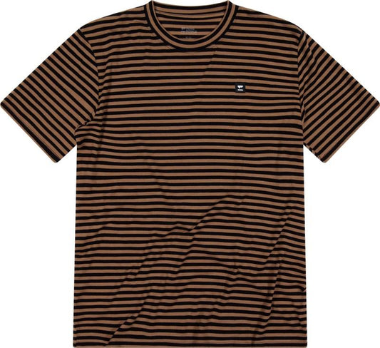 Icon Merino T-Shirt - Stripe - Mens - mr stripe toffee 1