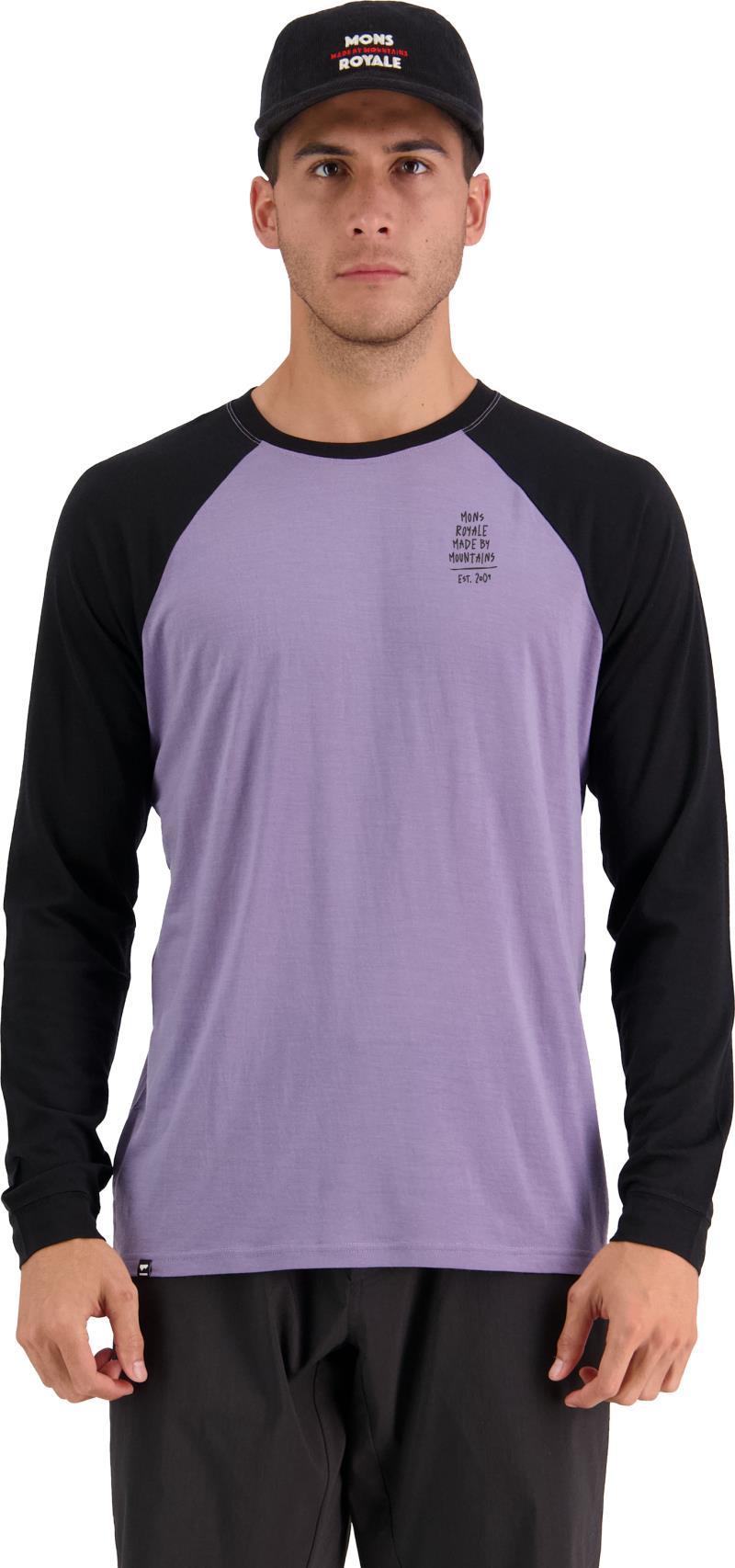 Icon Raglan - MBM Graffiti - Mens - Black / Thistle 2