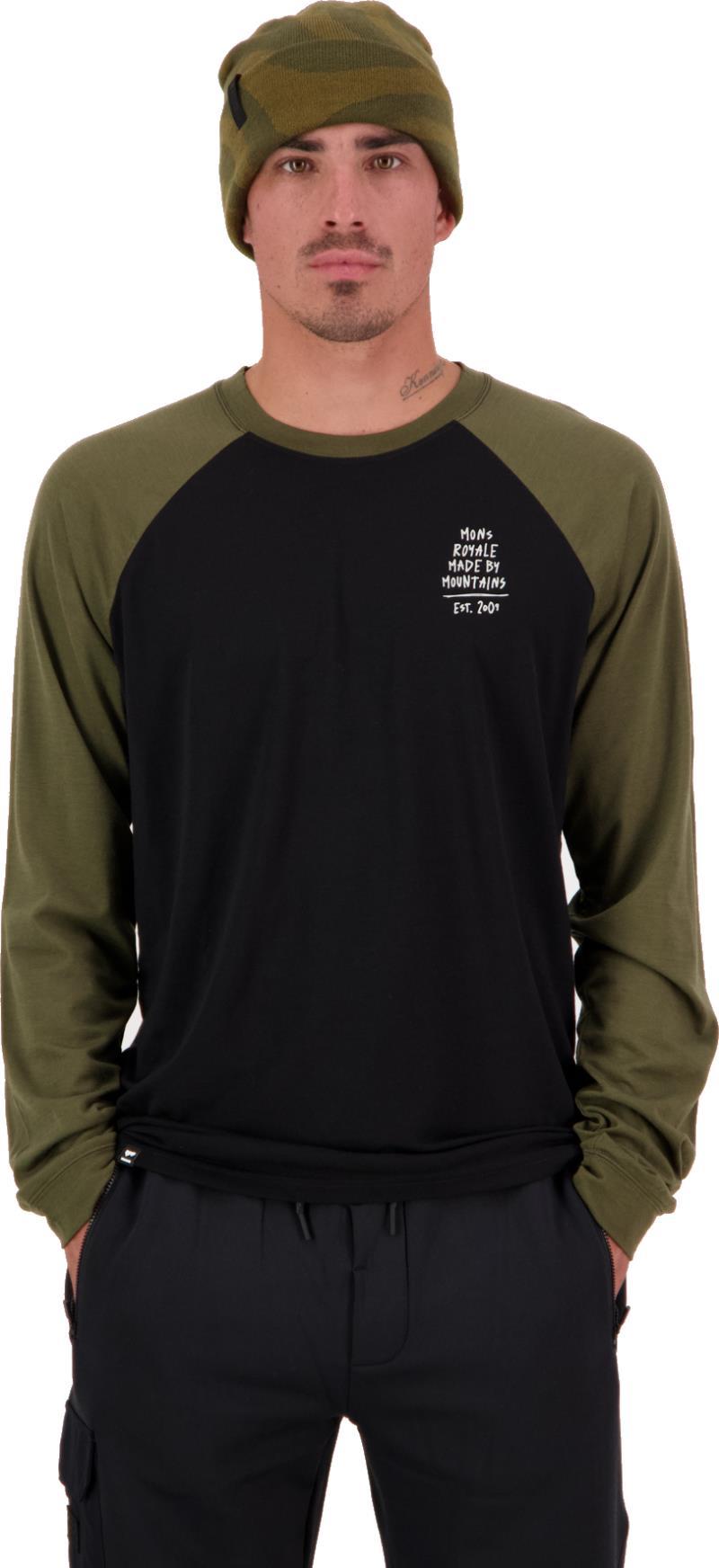 Icon Raglan - MBM Graffiti - Mens - Dark Olive / Black 2