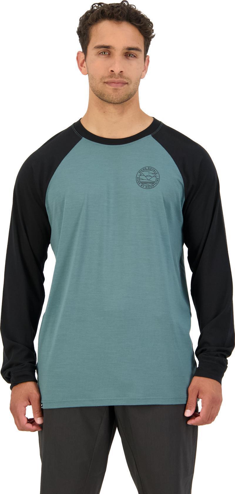 Icon Raglan - Mens - burnt sage / black 1