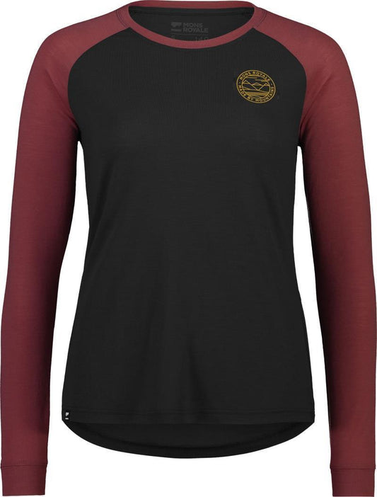 Icon Raglan - Womens - dark chocolate / black 1