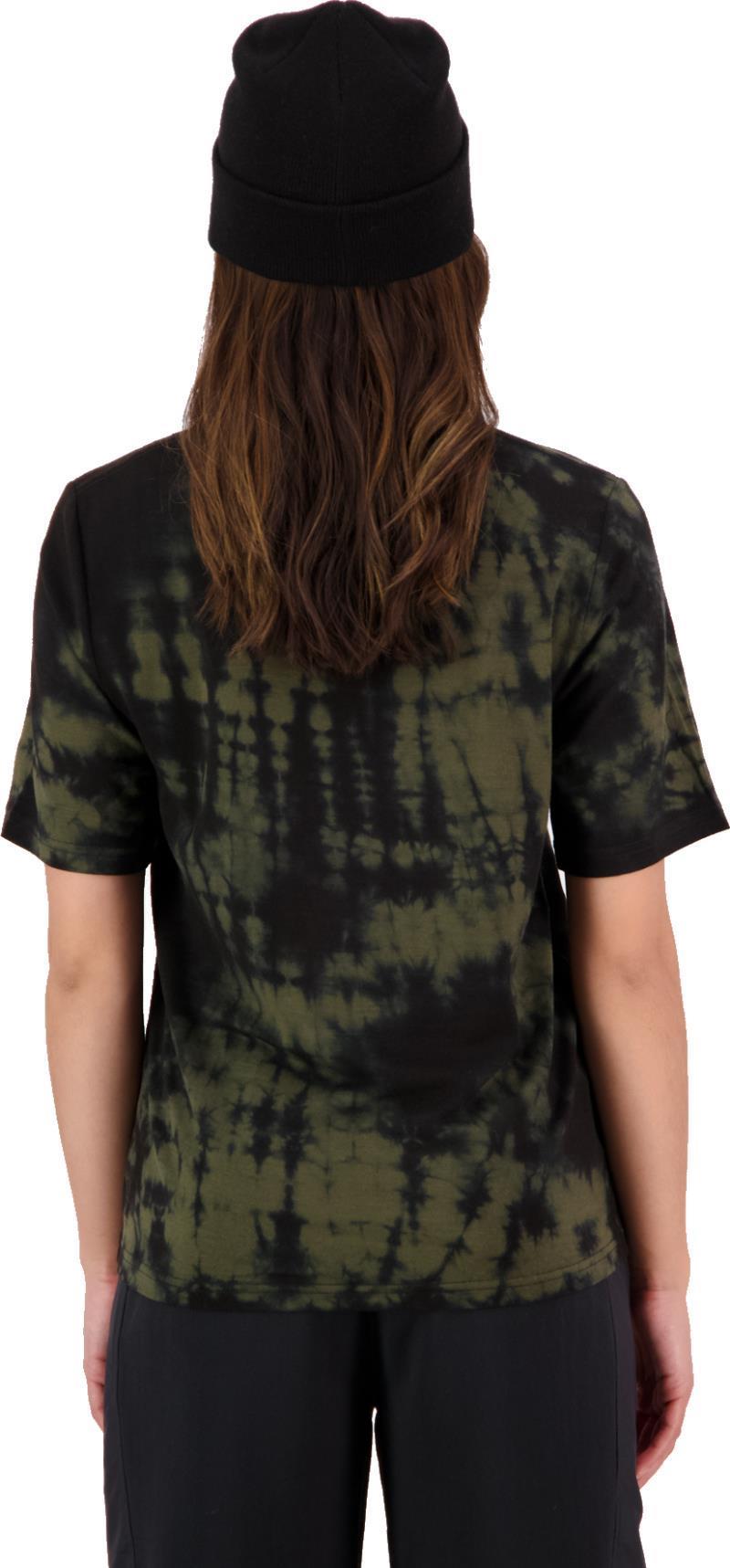 Icon Relaxed SS - Dyed - Womens - olive tie dye 1