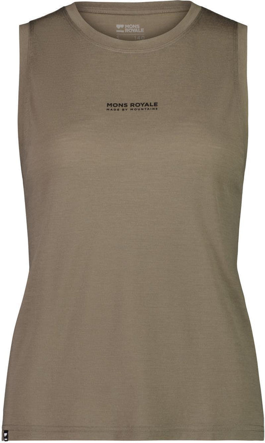 Icon Relaxed Tank - Womens - Walnut 1