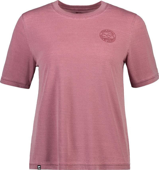 Icon Relaxed Tee Garment Dyed - Womens - washed berry 1
