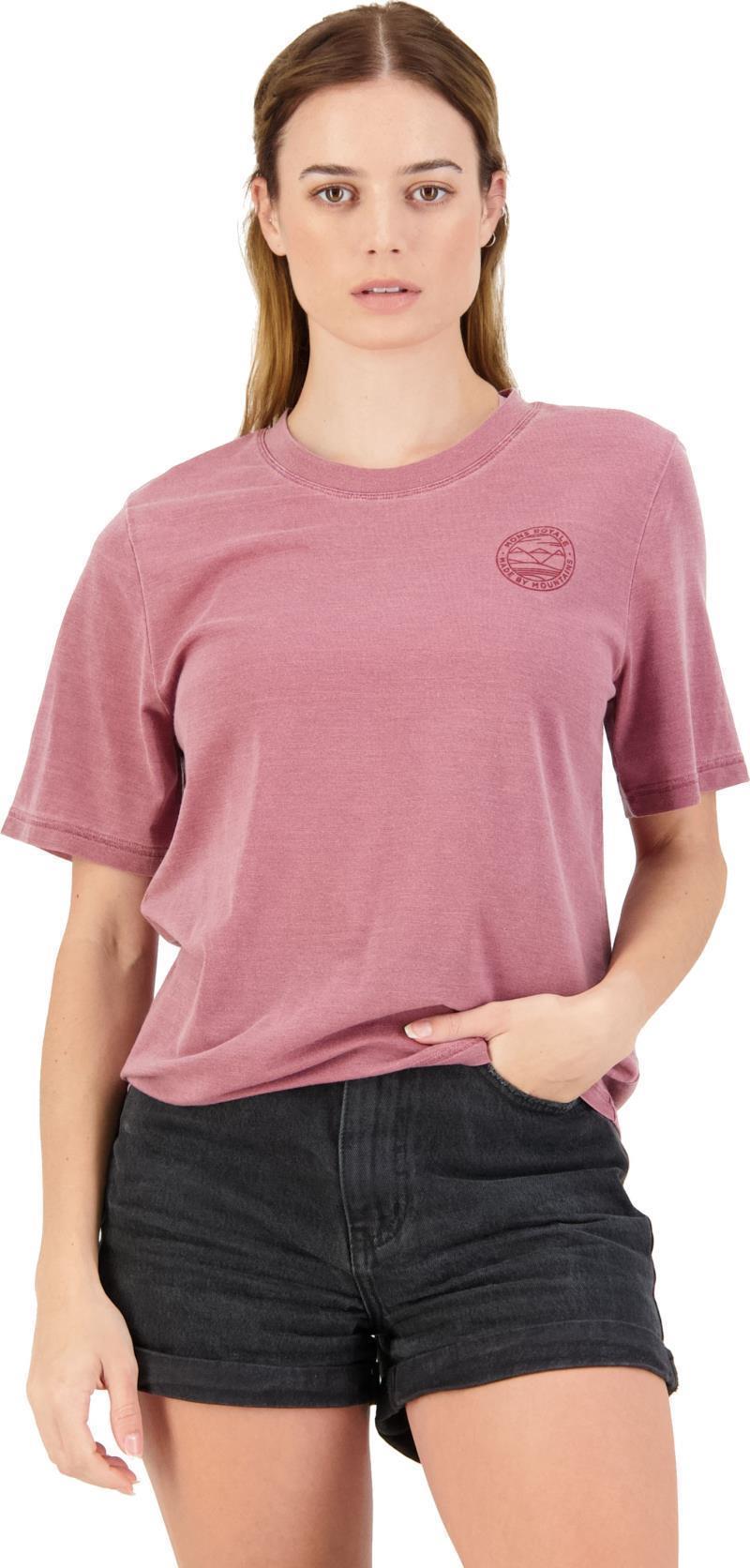 Icon Relaxed Tee Garment Dyed - Womens - washed berry 1