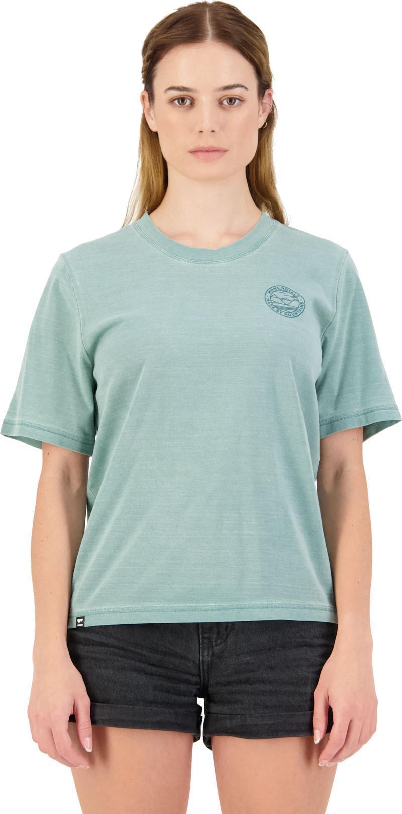 Icon Relaxed Tee Garment Dyed - Womens - washed sage 1