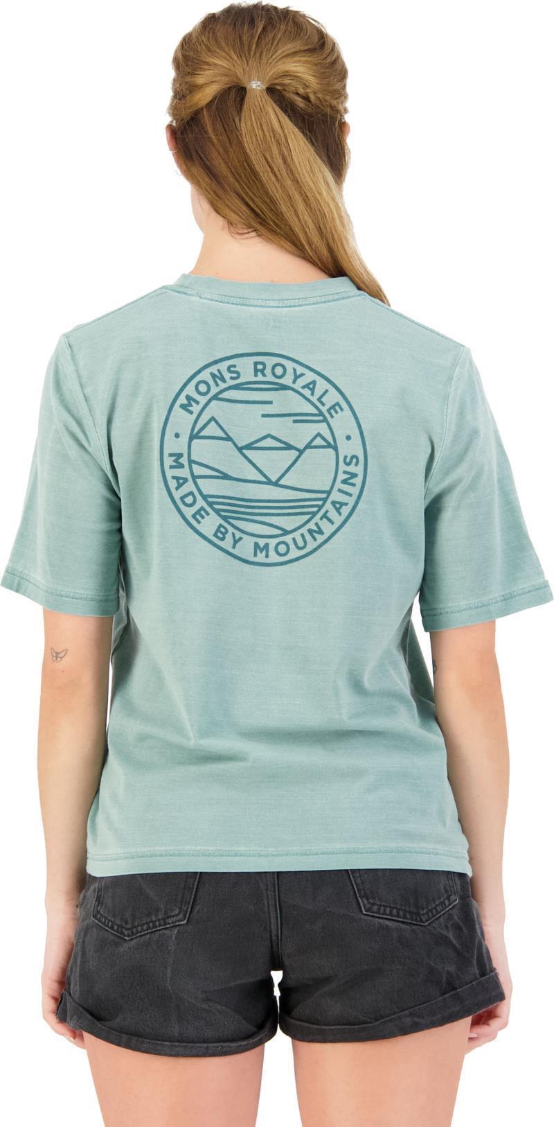 Icon Relaxed Tee Garment Dyed - Womens - washed sage 1