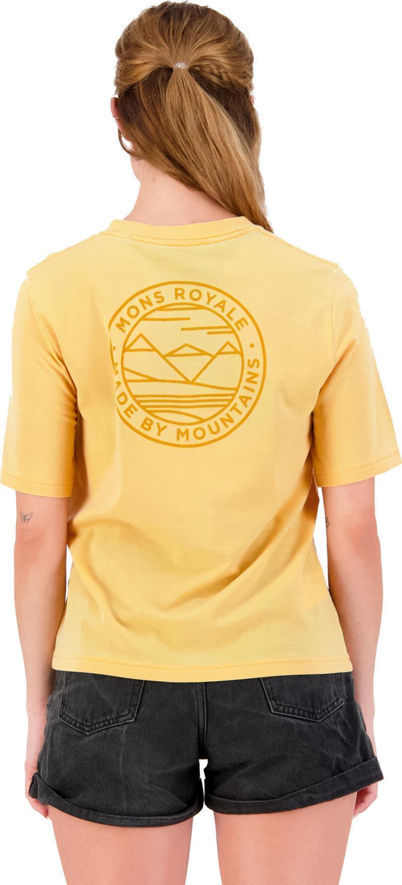 Icon Relaxed Tee Garment Dyed - Womens - washed sunflower 1