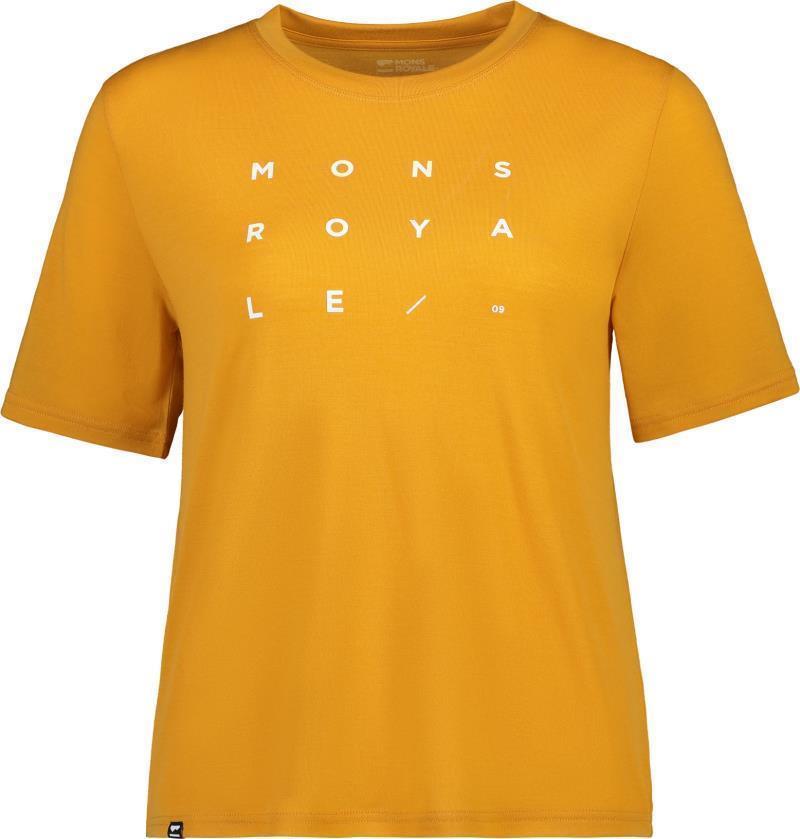 Icon Relaxed Tee - Grid 09 - Womens - gold 1