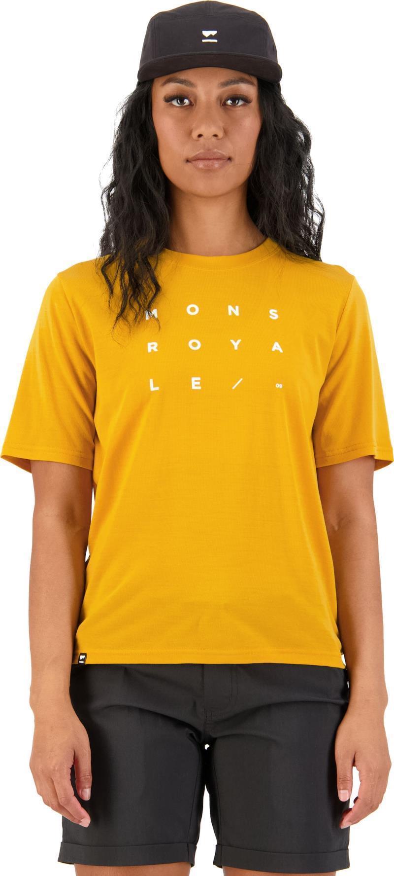 Icon Relaxed Tee - Grid 09 - Womens - gold 1