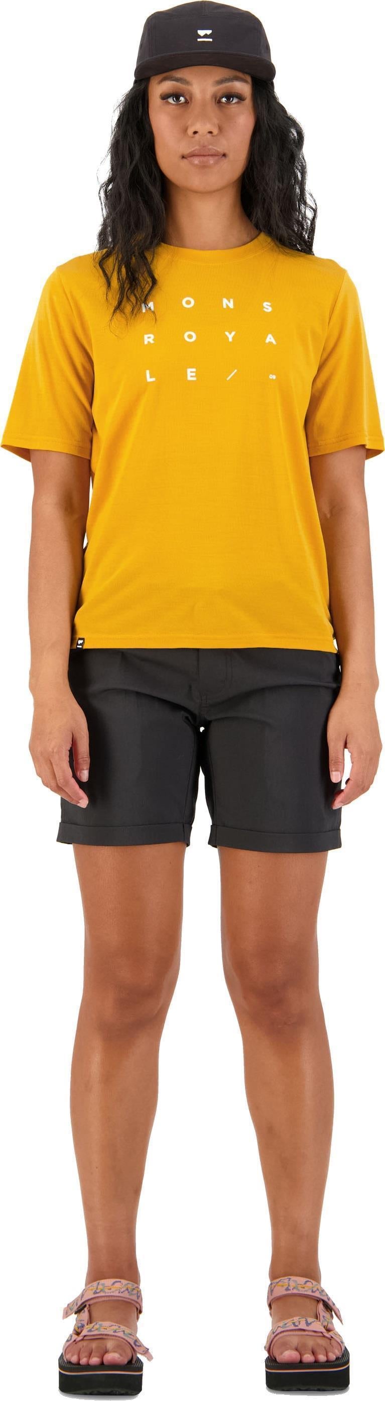 Icon Relaxed Tee - Grid 09 - Womens - gold 1