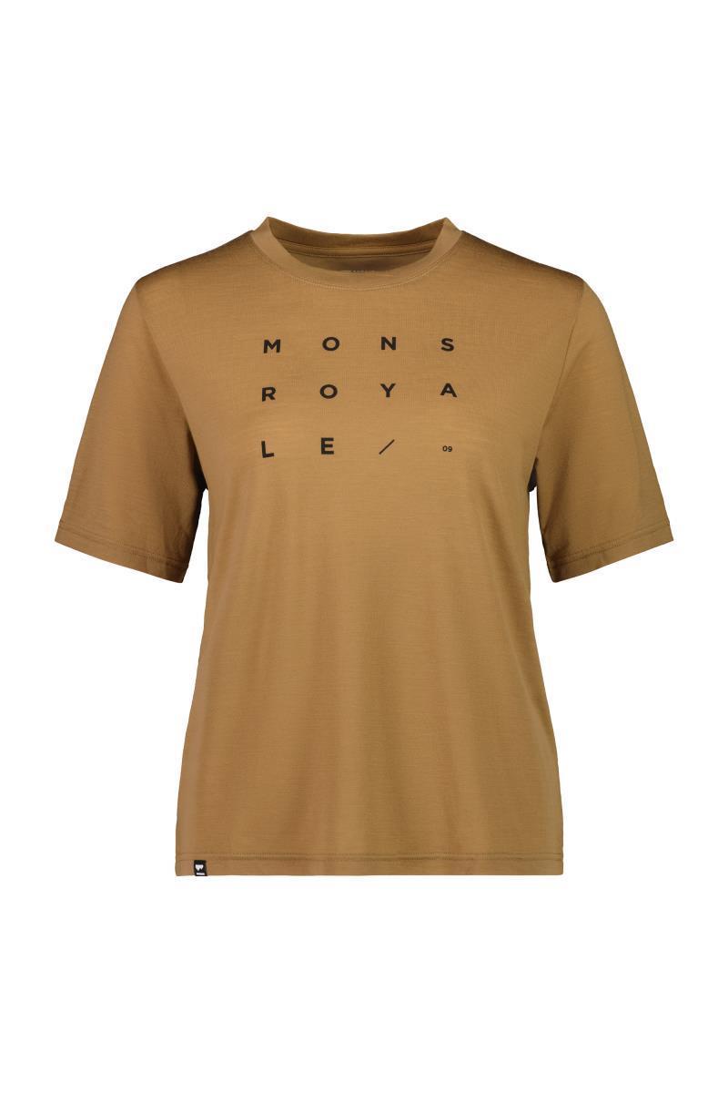 Icon Relaxed Tee - Grid 09 - Womens - toffee 1