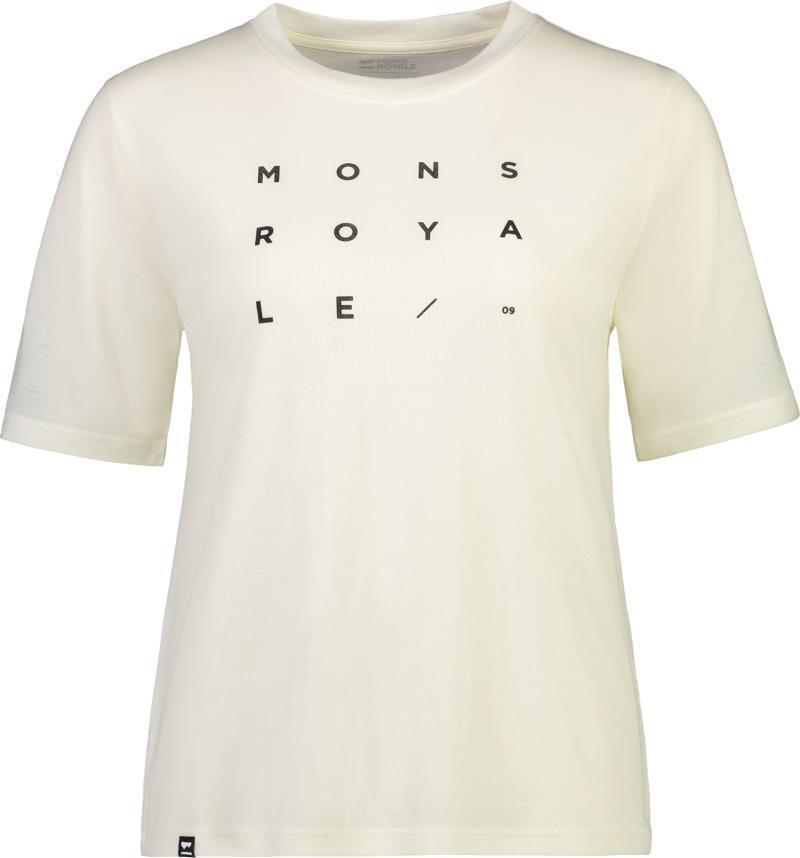 Icon Relaxed Tee - Grid 09 - Womens - white 1