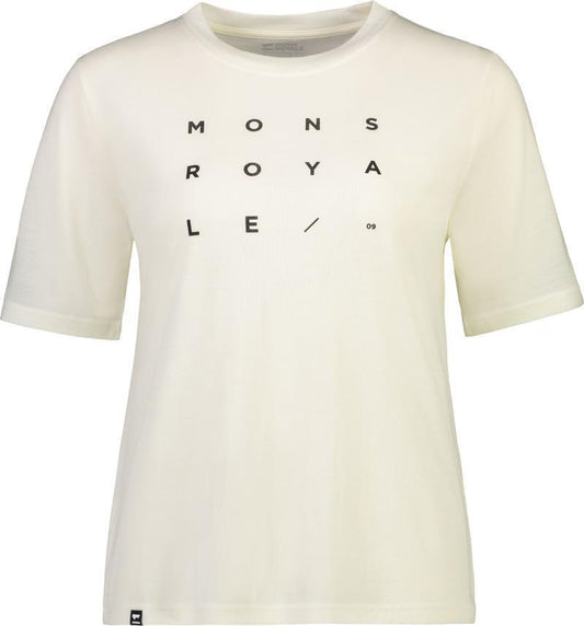 Icon Relaxed Tee - Grid 09 - Womens - white 1