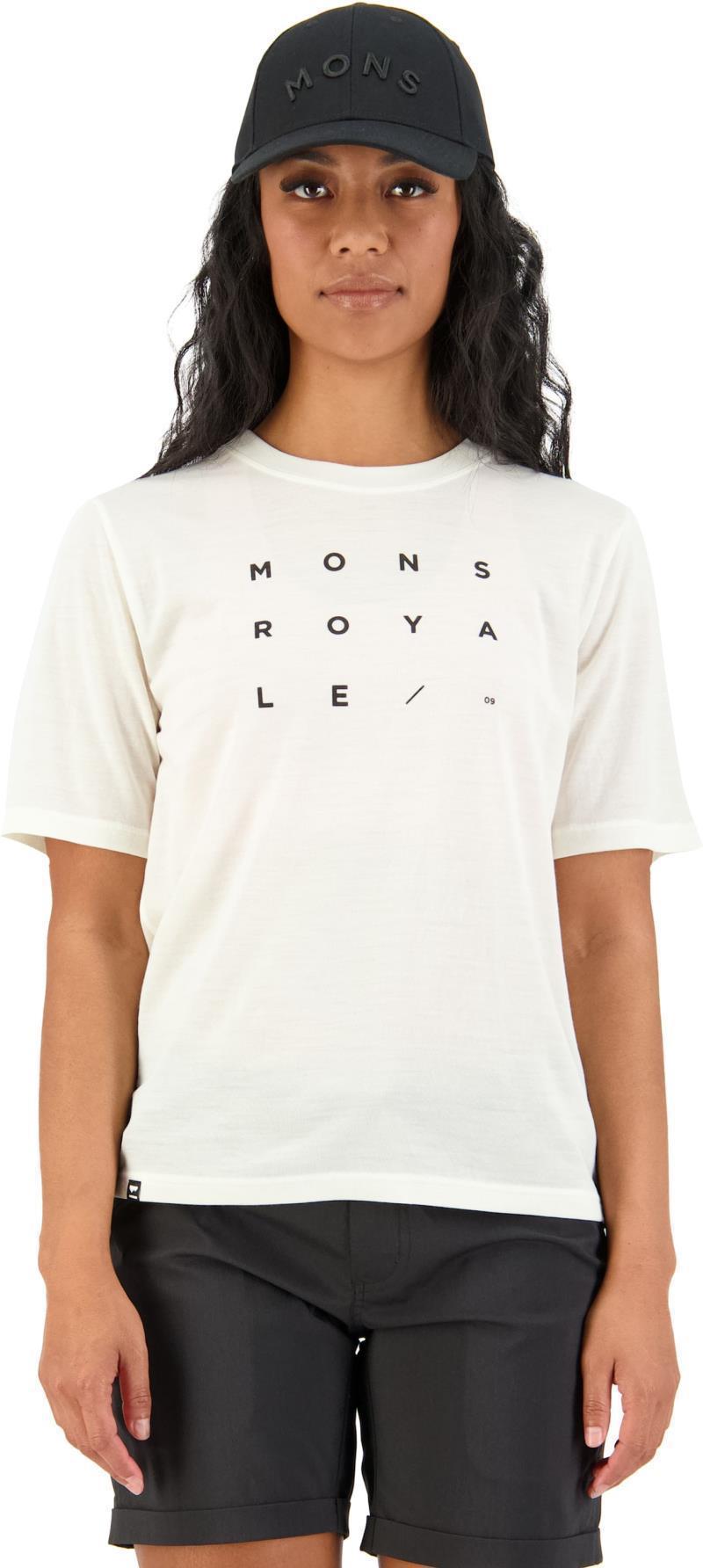 Icon Relaxed Tee - Grid 09 - Womens - white 1