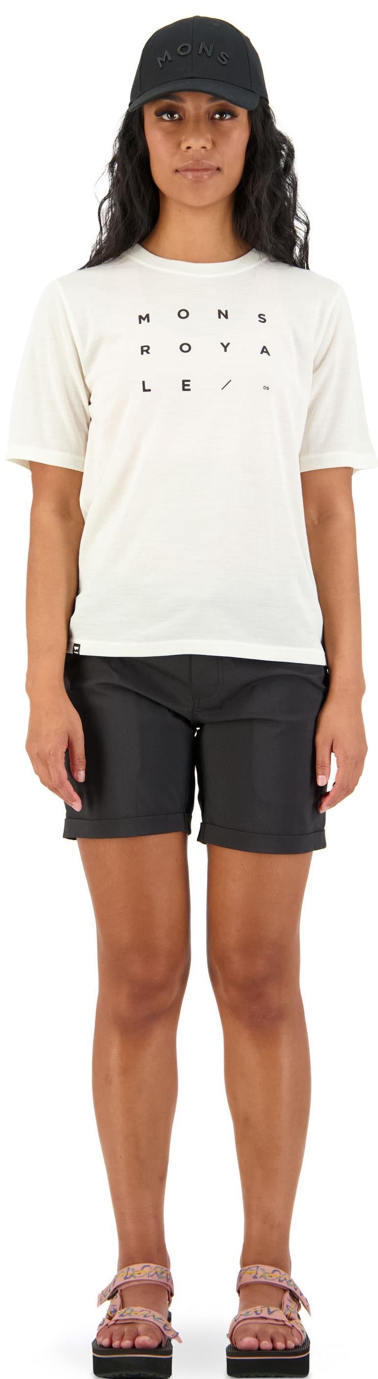 Icon Relaxed Tee - Grid 09 - Womens - white 1