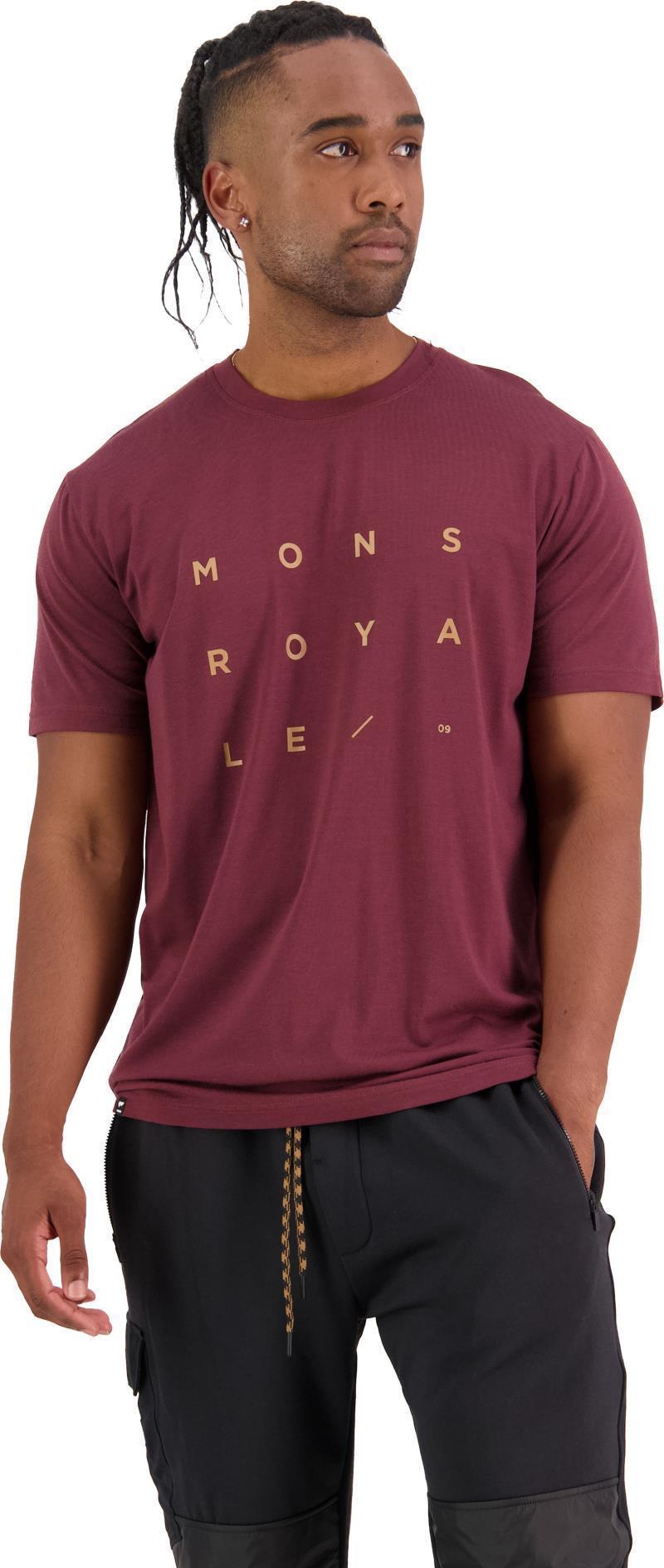 Icon T-Shirt - Grid 09 - Mens - dark chocolate 1