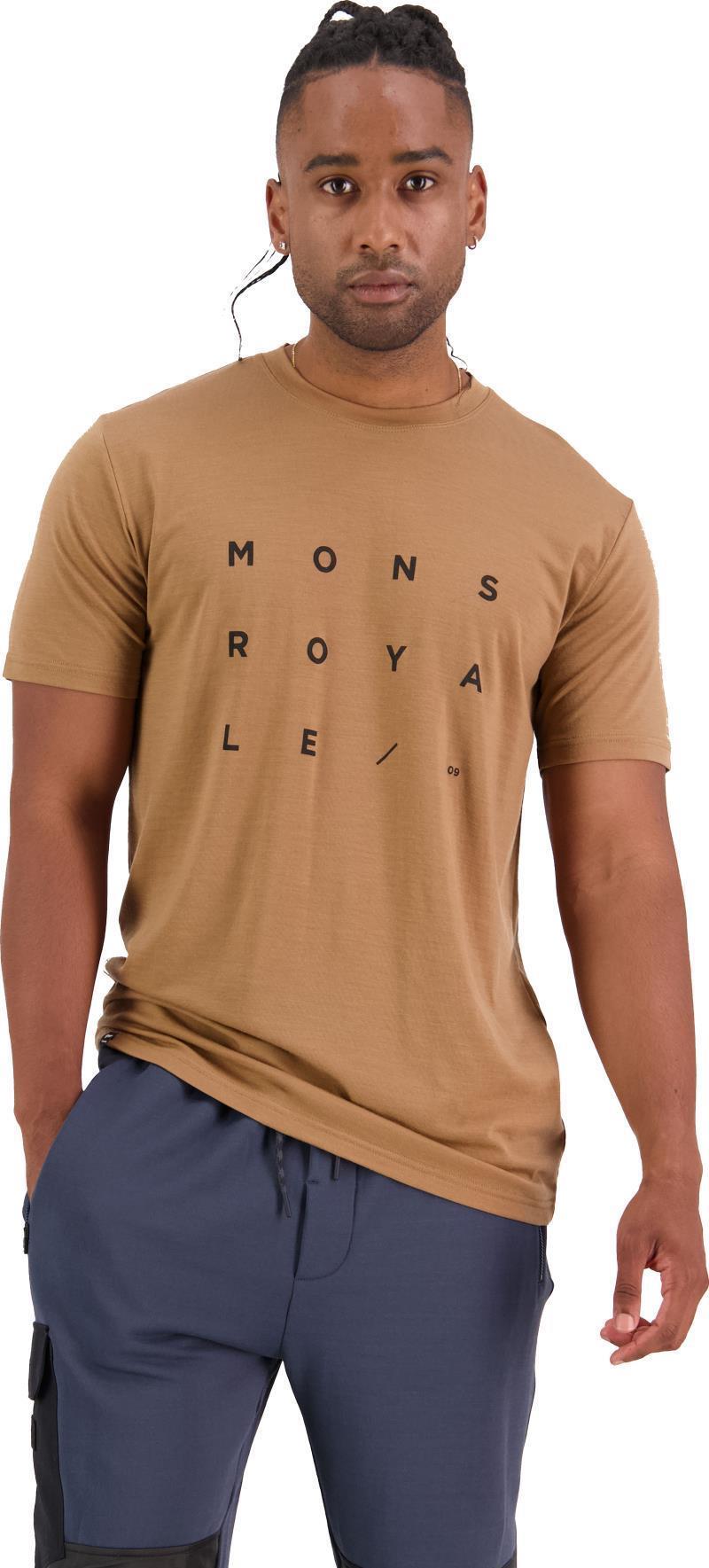 Icon T-Shirt - Grid 09 - Mens - toffee 1