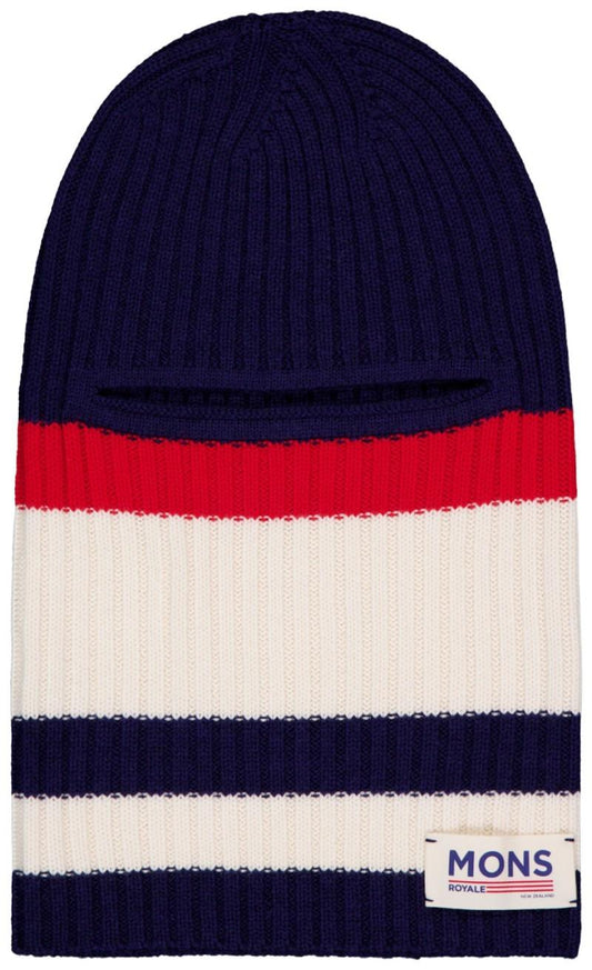Innsbruck Merino Knit Balaclava - snowflake / navy 1
