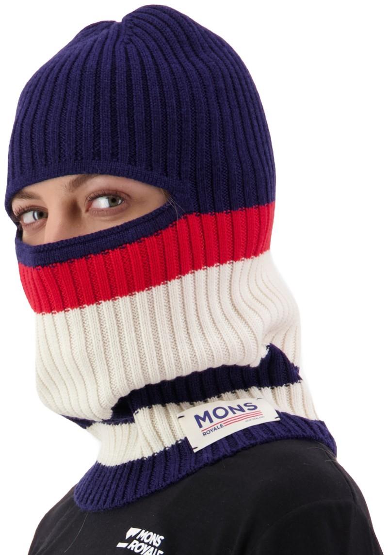 Innsbruck Merino Knit Balaclava - snowflake / navy 1