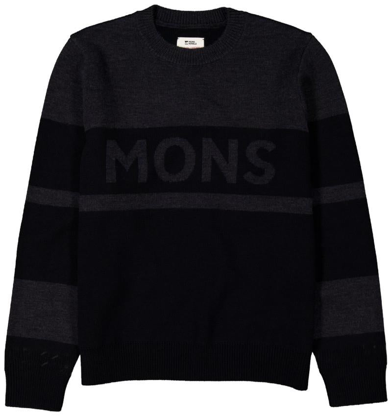 Innsbruck Merino Knit Sweater - Mens - charcoal black 1