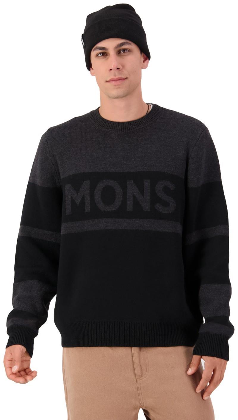 Innsbruck Merino Knit Sweater - Mens - charcoal black 1