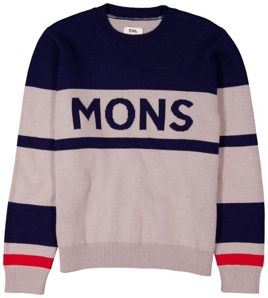 Innsbruck Merino Knit Sweater - Mens - cinder / navy 1