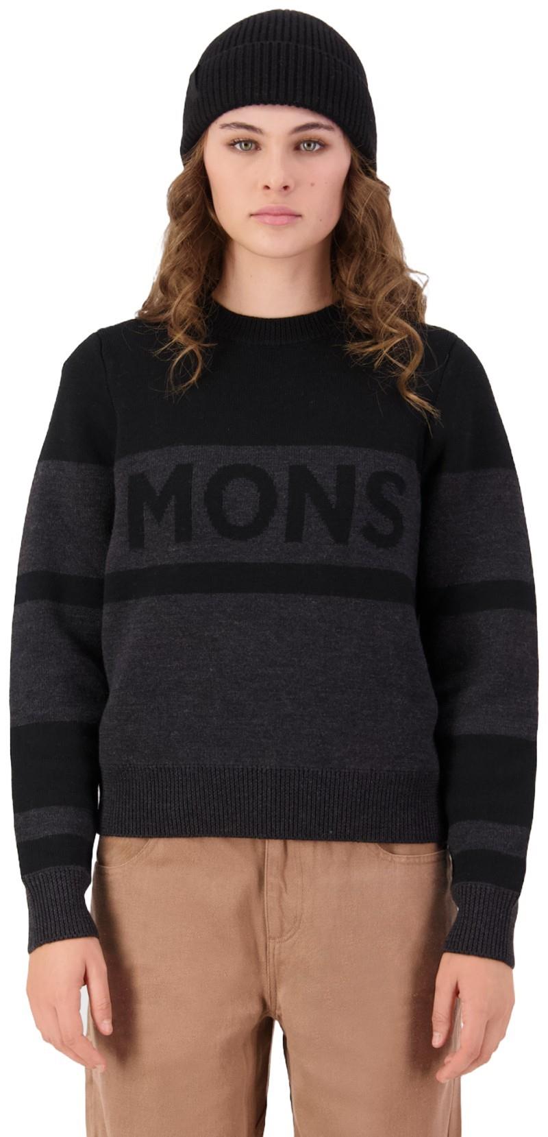 Innsbruck Merino Knit Sweater - Womens - charcoal black 1