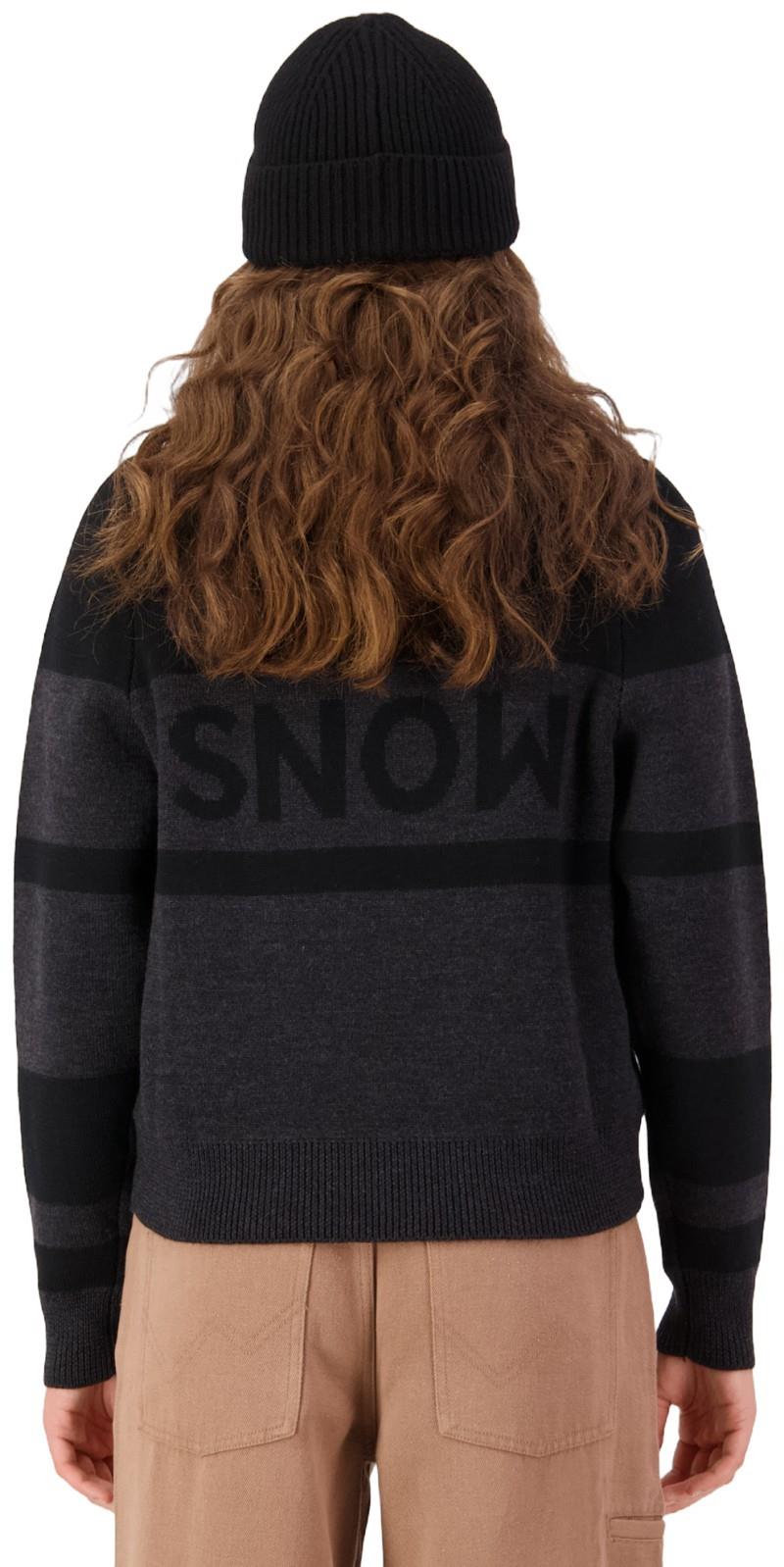 Innsbruck Merino Knit Sweater - Womens - charcoal black 1