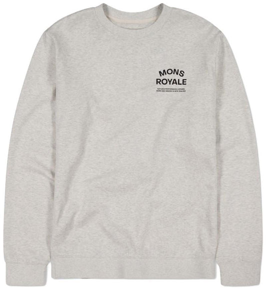 Inversion Merino Crew - Mens - light grey heather 1