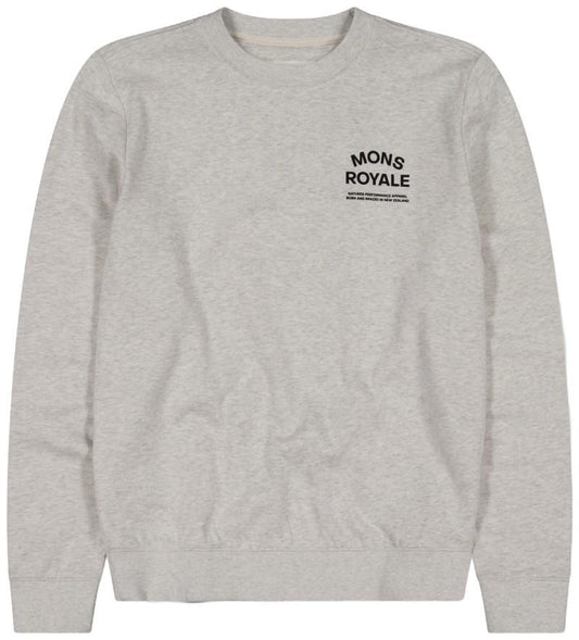 Inversion Merino Crew - Womens - light grey heather 1