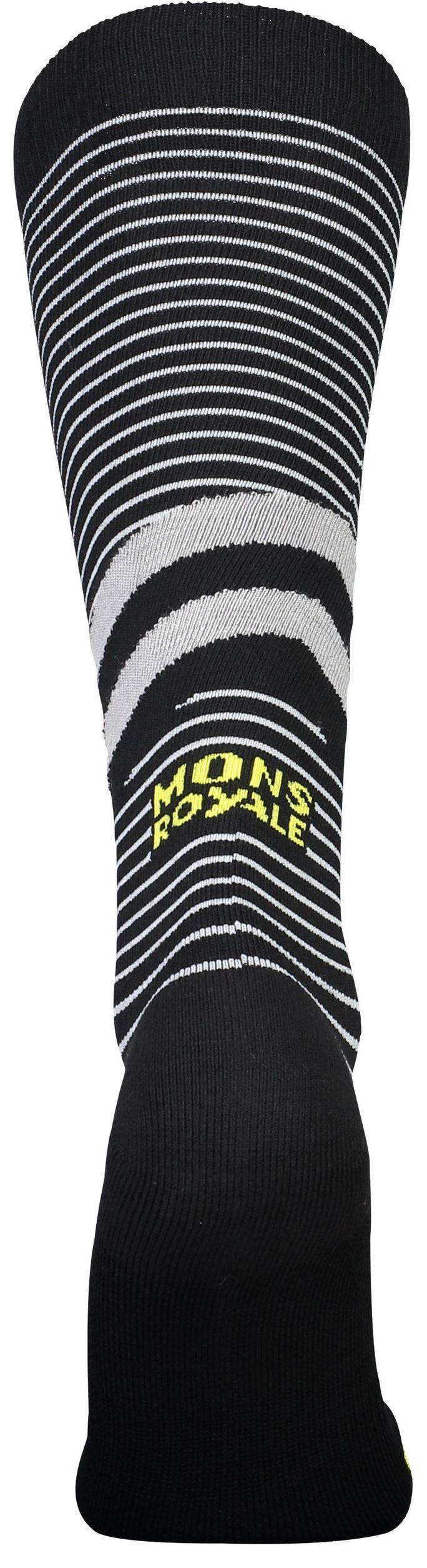 Lift Access Socks - Mens - black / white stripe / citrus 1