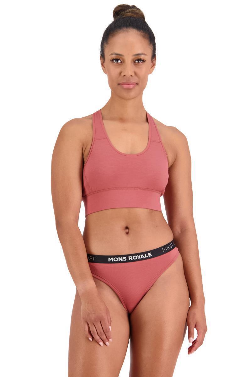 Merino Thong - Womens - Terracotta 2