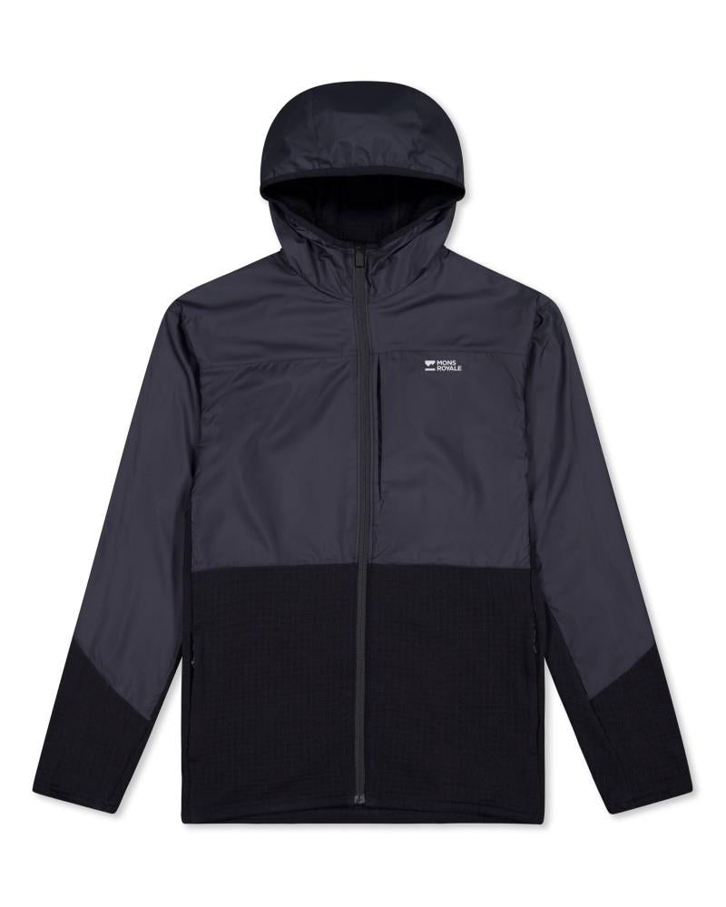 Offgrid Merino Fleece Wind Jacket - Mens - black 1